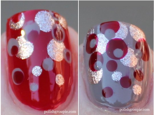 Gradient Dot Manicure: OPI Berlin There Done That with Sinful Colors Ruby Ruby 